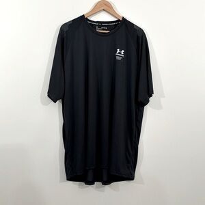 Men’s Under Armour Semi Sheer Lightweight Black T-Shirt With Logo